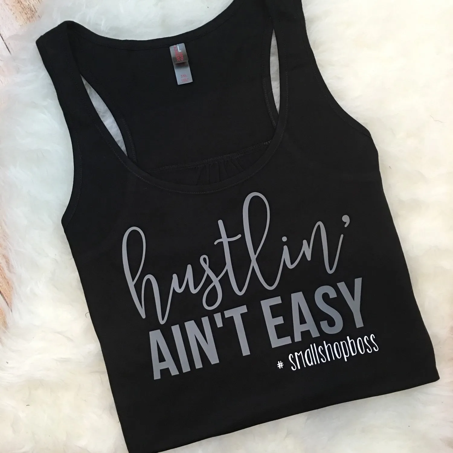Hustlin Ain't Easy #smallshopboss Tank or Tee
