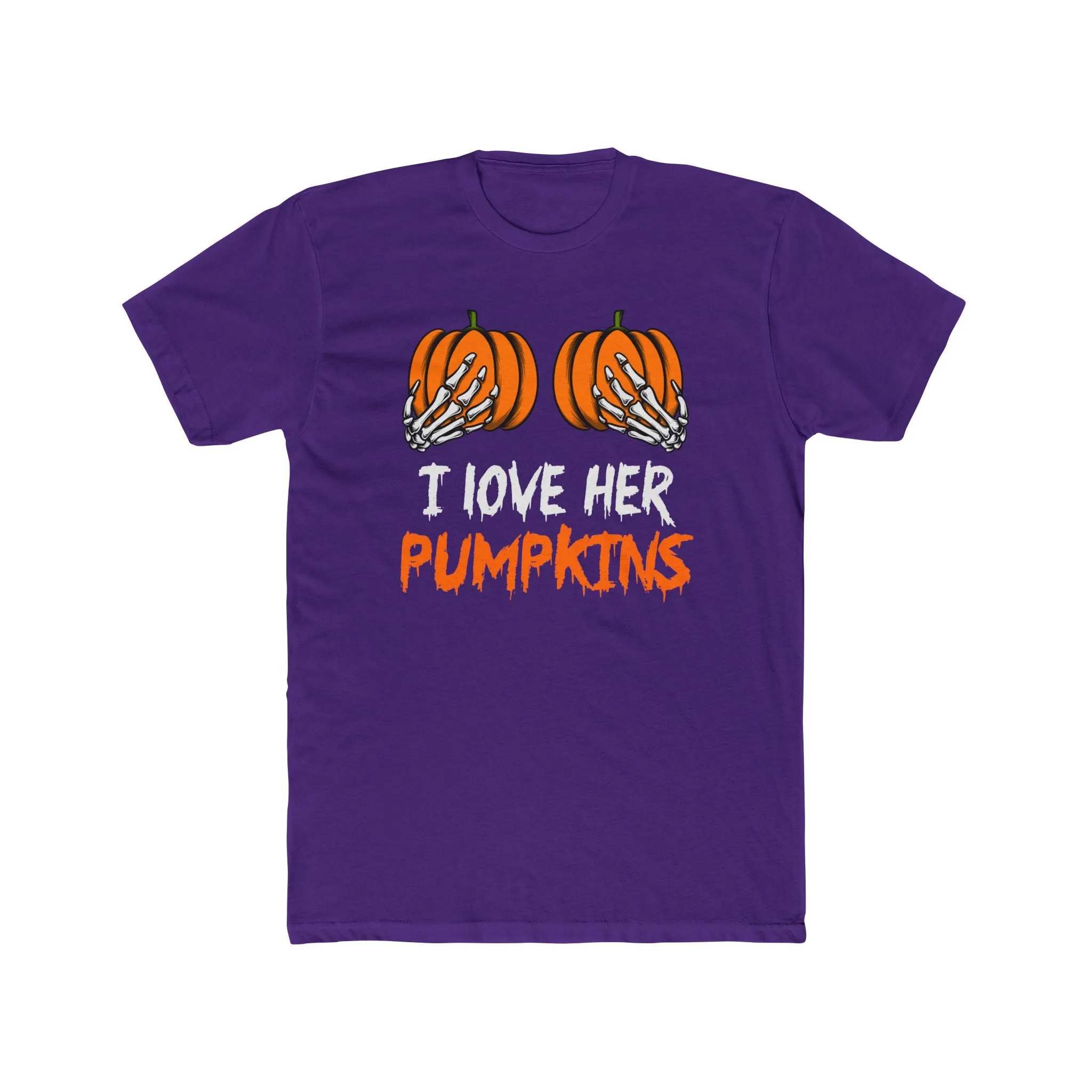I Love her Pumpkins | Purple Deluxe Unisex Tee