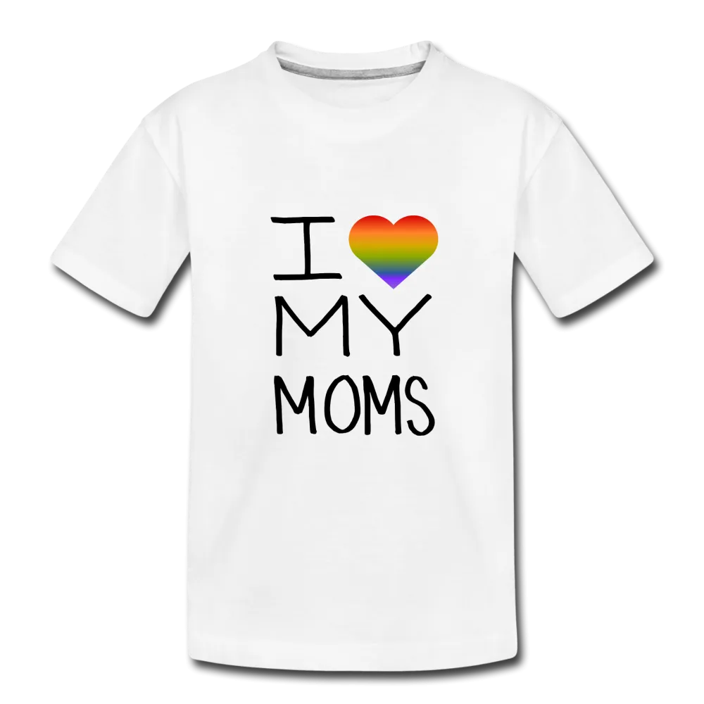 I Love My Moms Kid’s Premium Organic T-Shirt