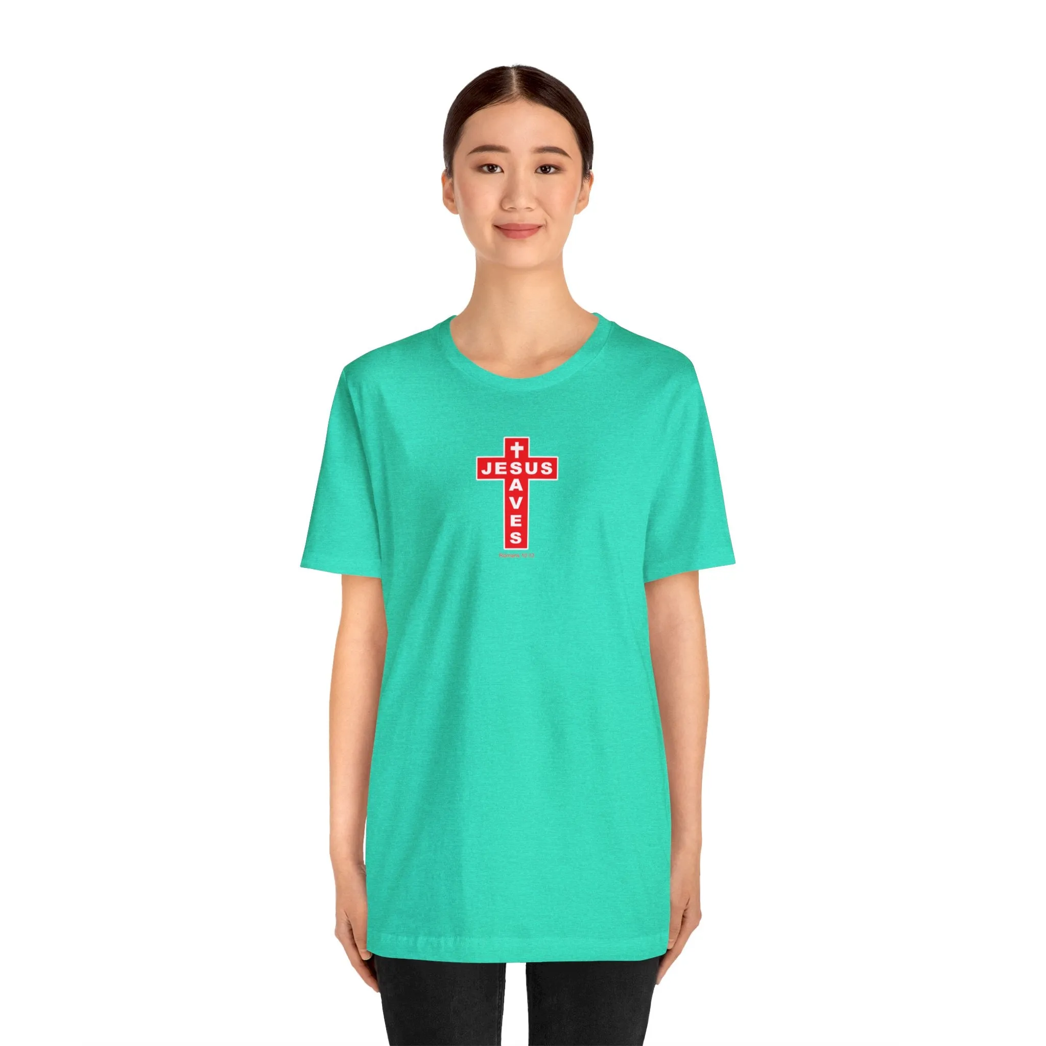 Jesus Saves Men Unisex Jersey Short Sleeve Tee