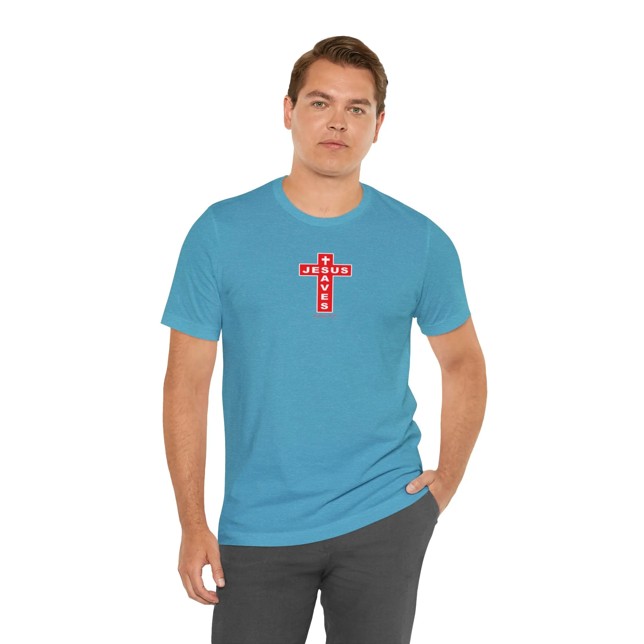 Jesus Saves Men Unisex Jersey Short Sleeve Tee