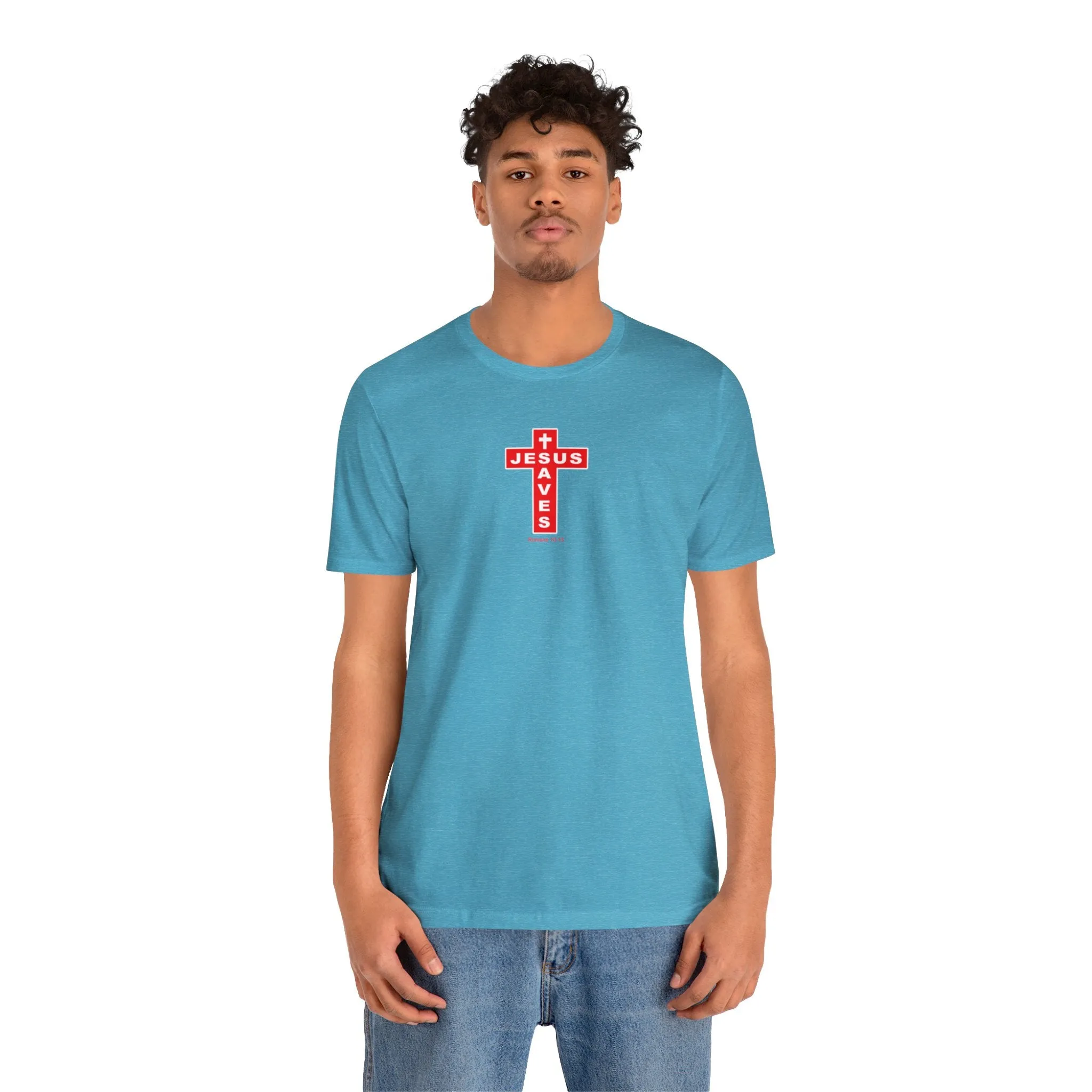 Jesus Saves Men Unisex Jersey Short Sleeve Tee