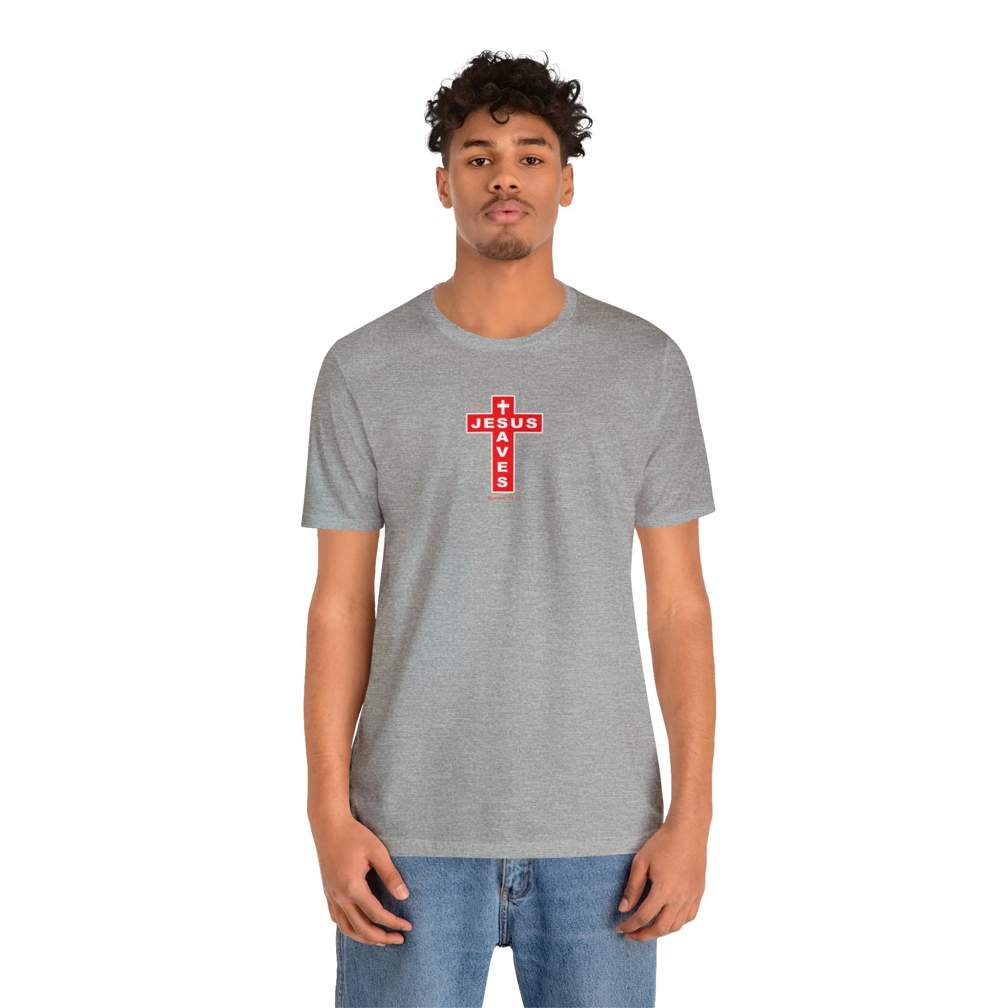 Jesus Saves Men Unisex Jersey Short Sleeve Tee