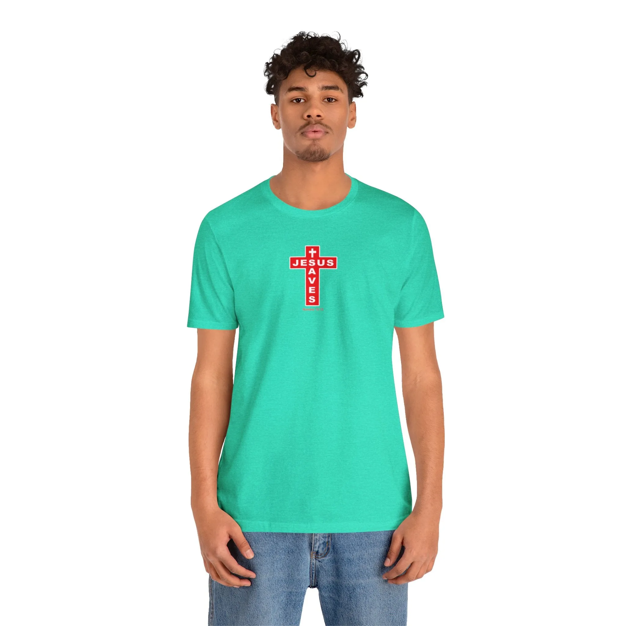 Jesus Saves Men Unisex Jersey Short Sleeve Tee