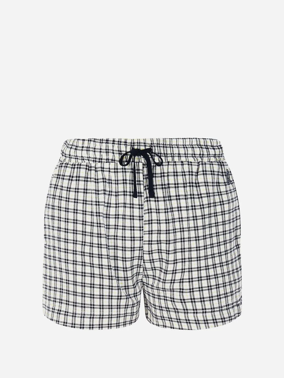 Jim Jam Women's Organic Cotton Pyjama Shorts Set | White