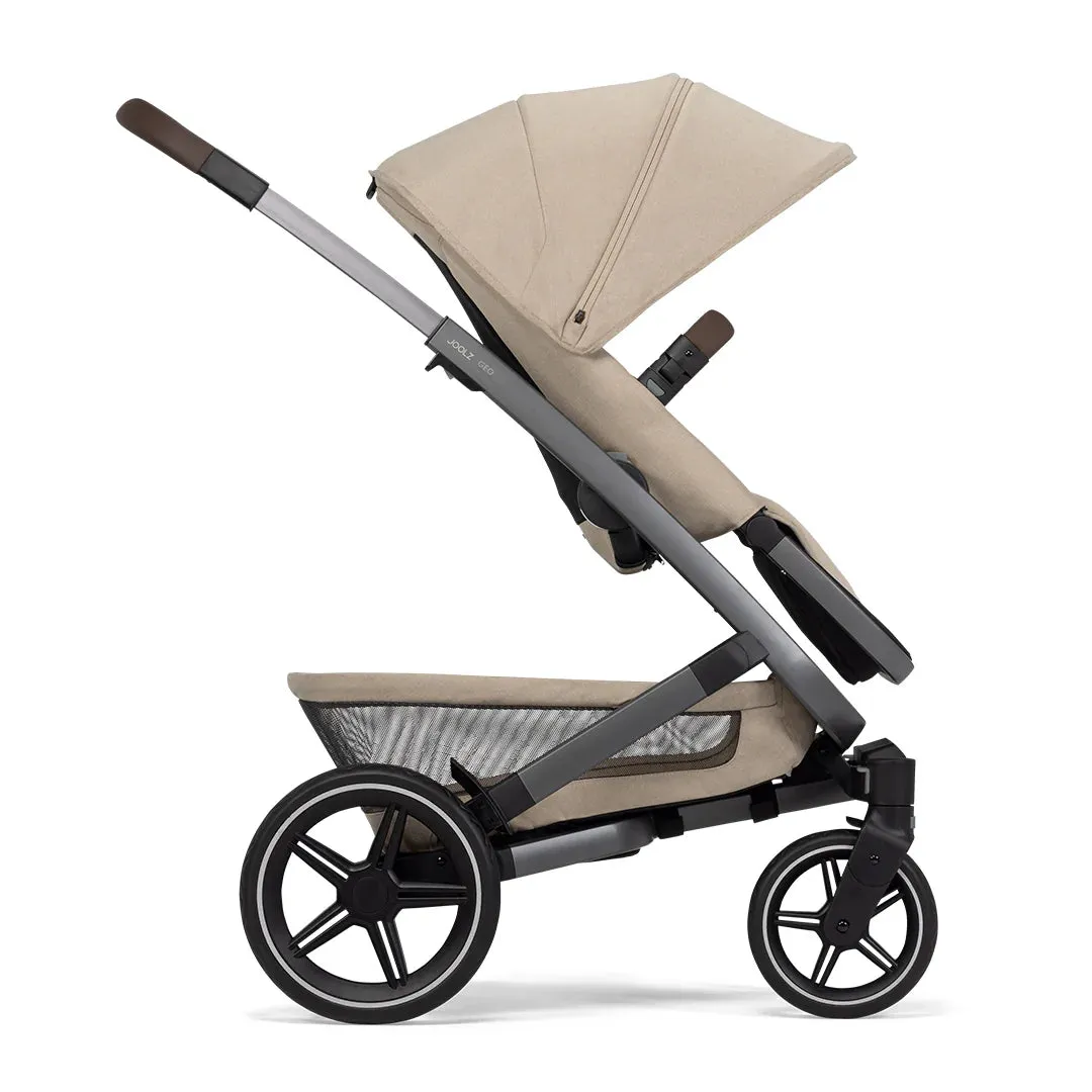 Joolz Geo3 Classic Bundle - Sandy Taupe with Cybex Cloud T i-Size Car Seat and Rotating Base T