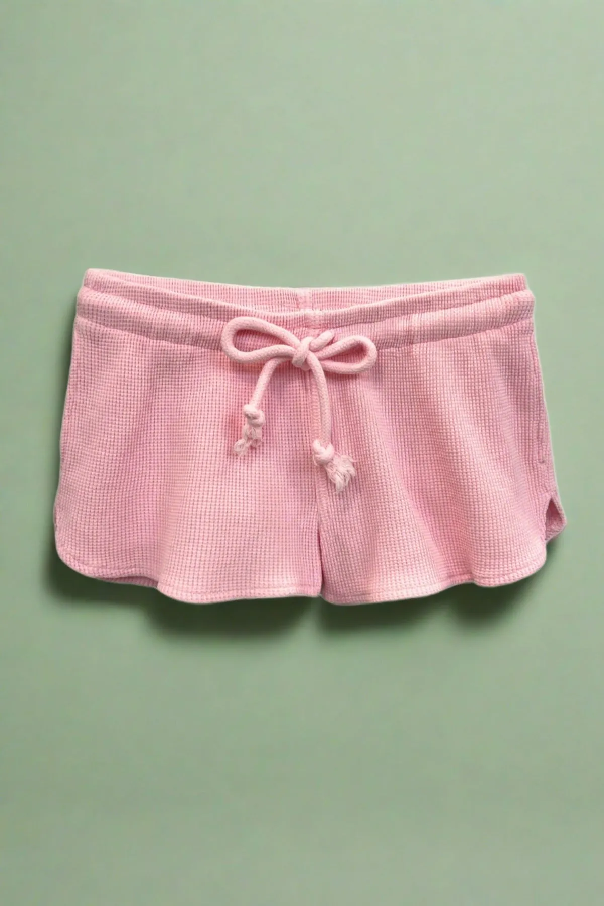 KatieJ NYC - Tween - Petal Pink Brynn Waffle Lounge Shorts