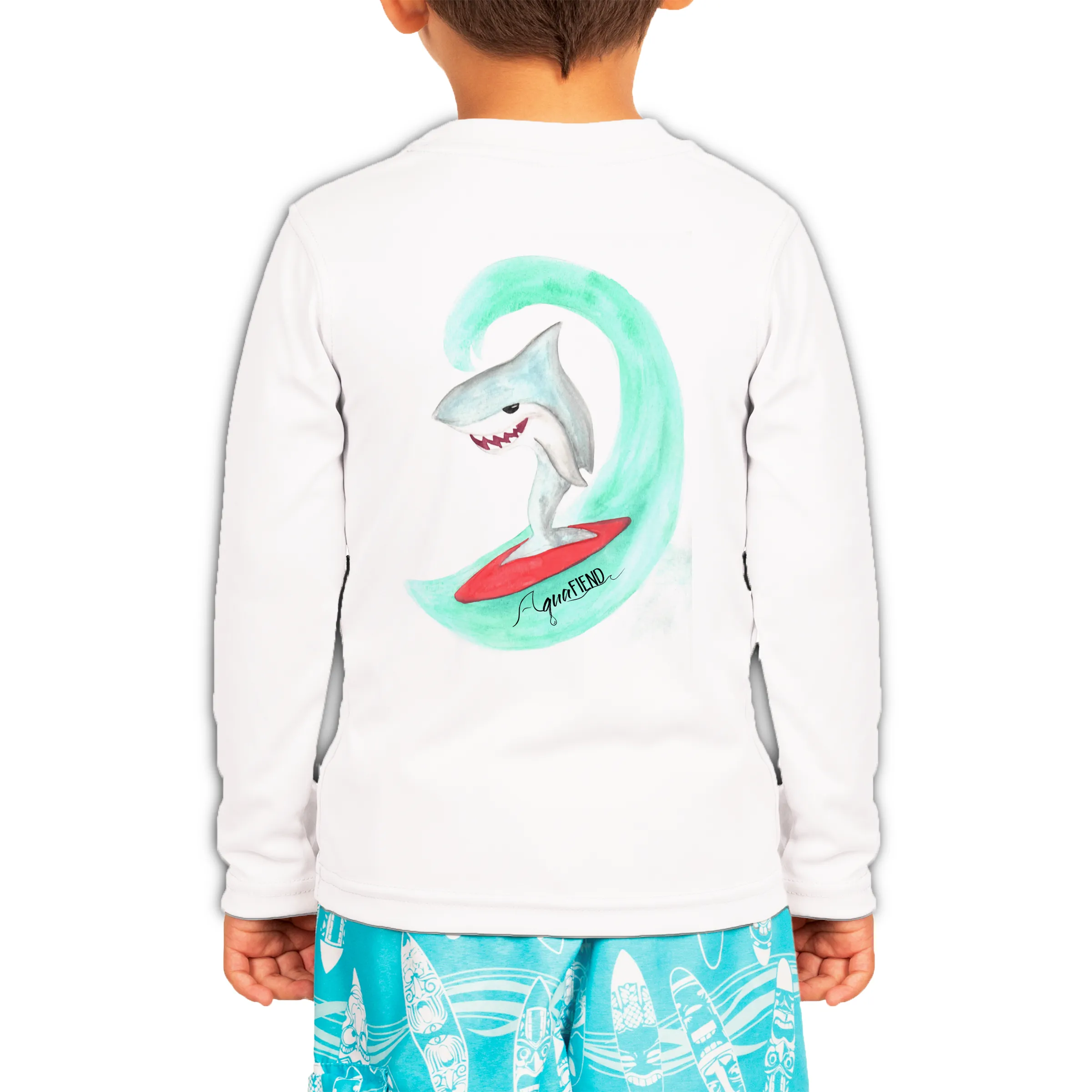 Kids Surfin' Shark Long Sleeve