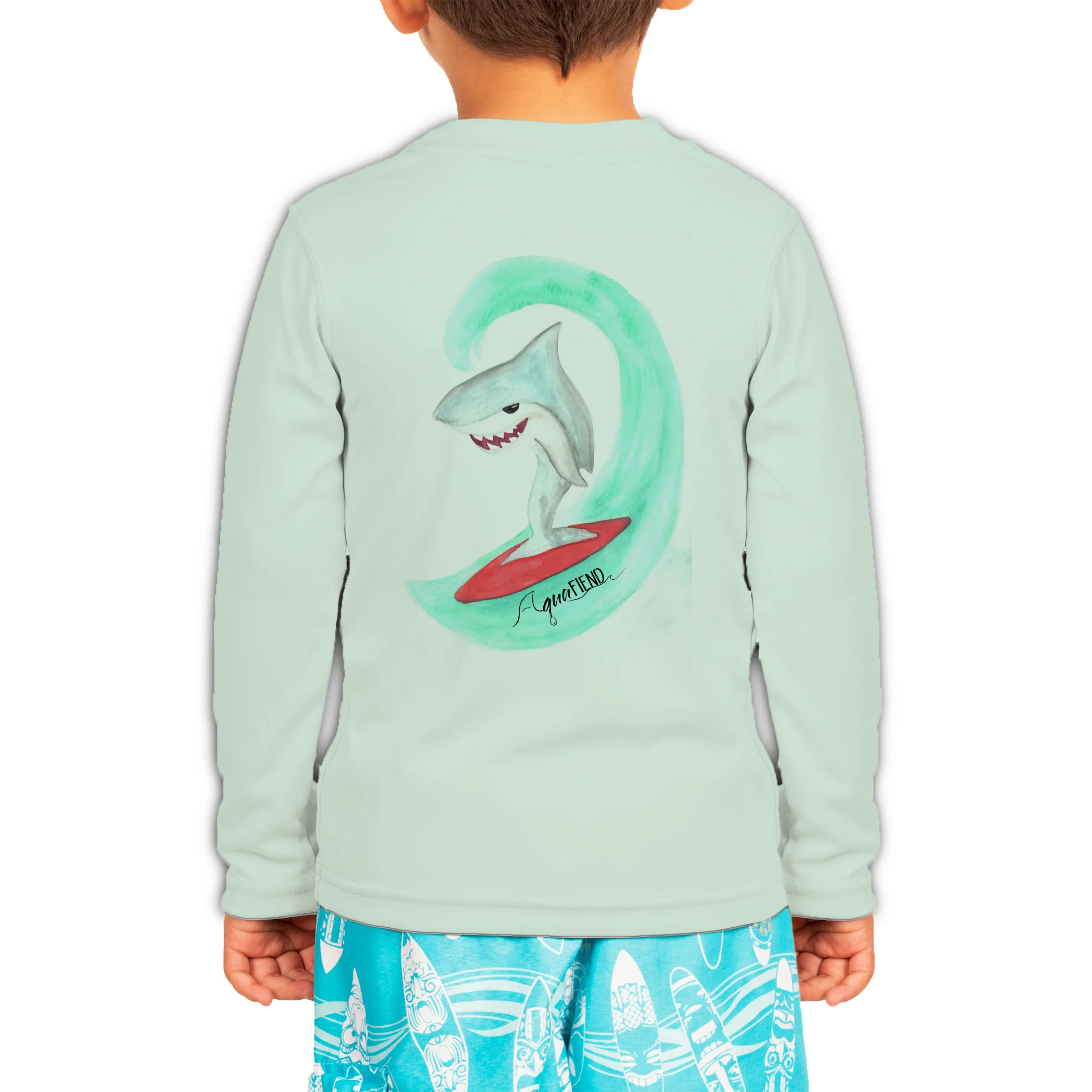 Kids Surfin' Shark Long Sleeve