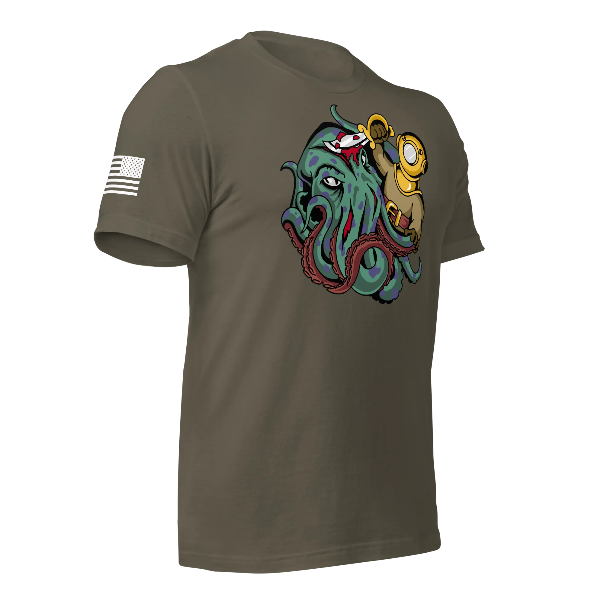 Kraken vs Diver T-Shirt