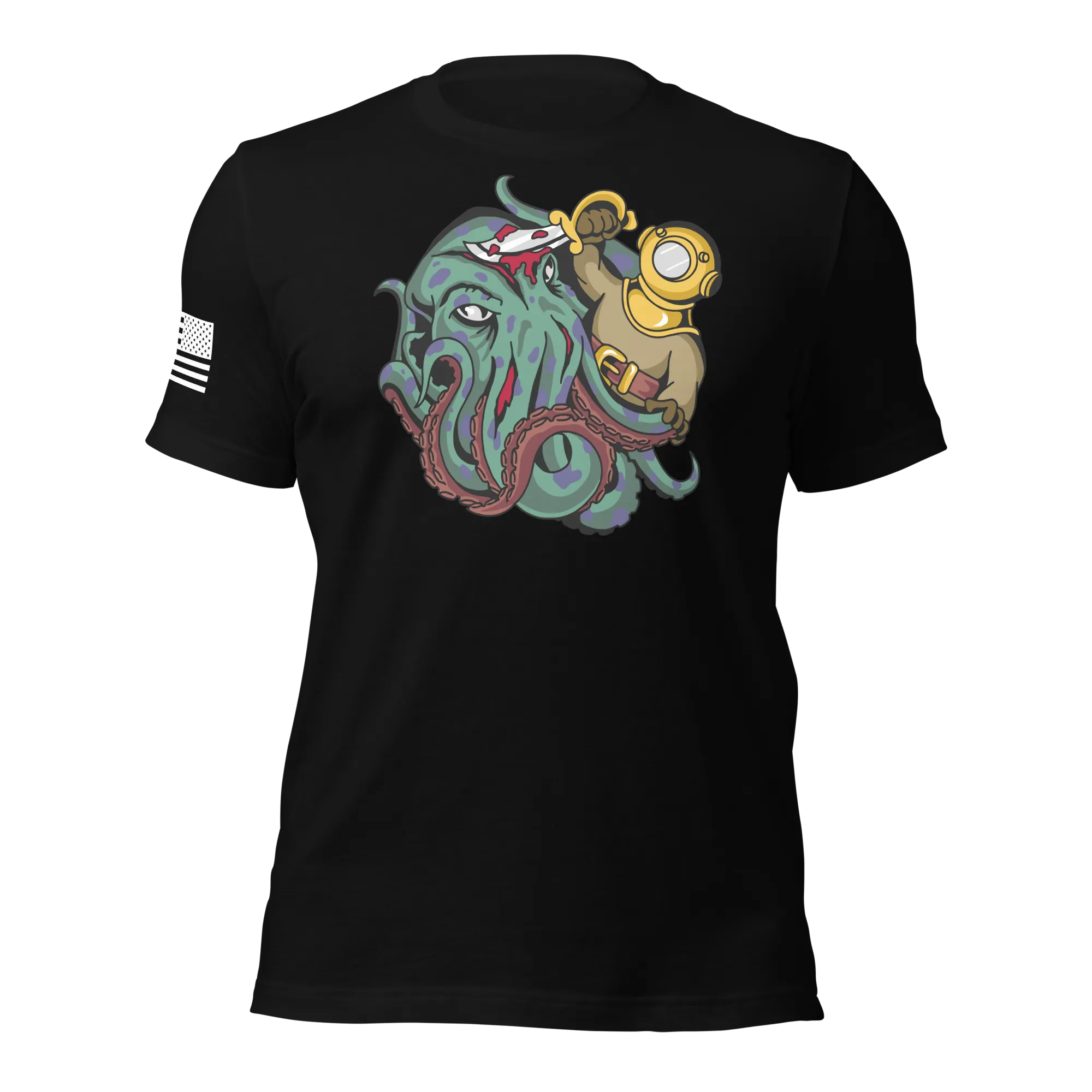 Kraken vs Diver T-Shirt