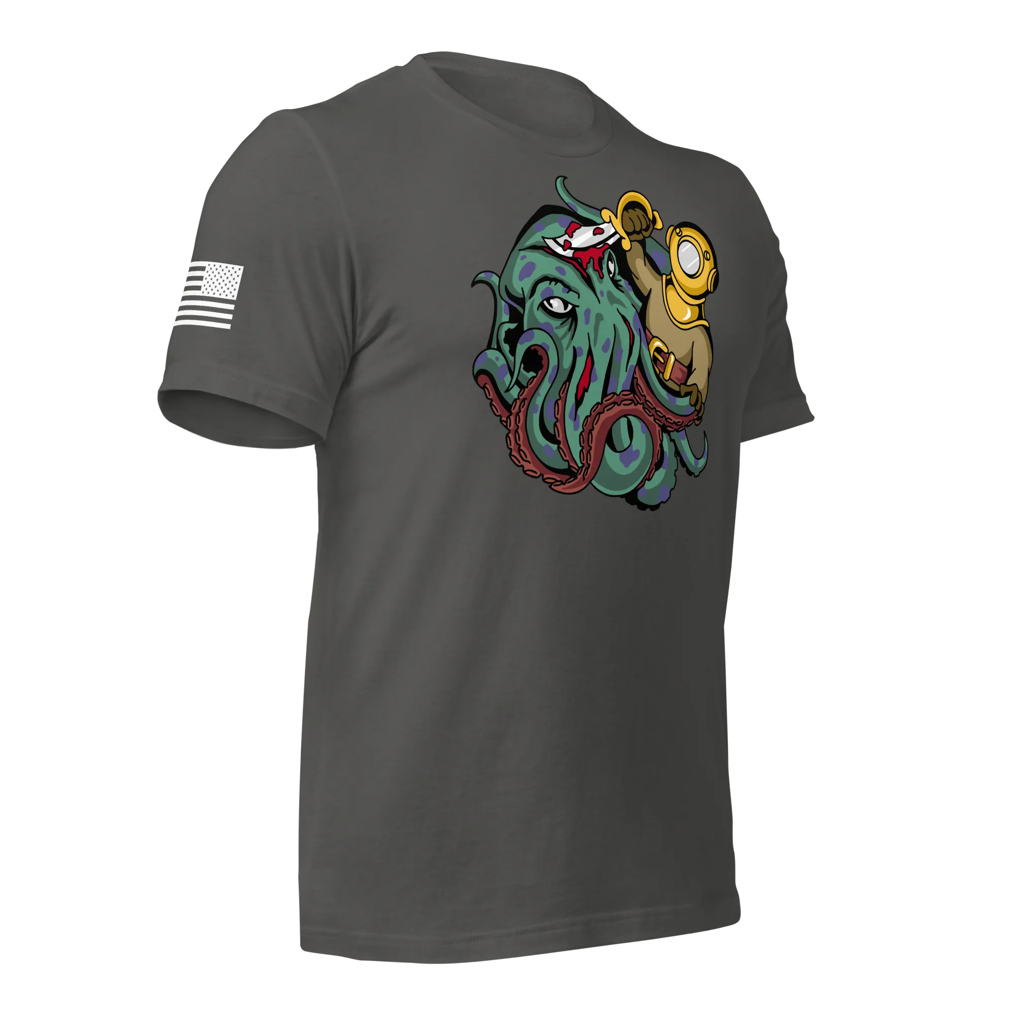Kraken vs Diver T-Shirt
