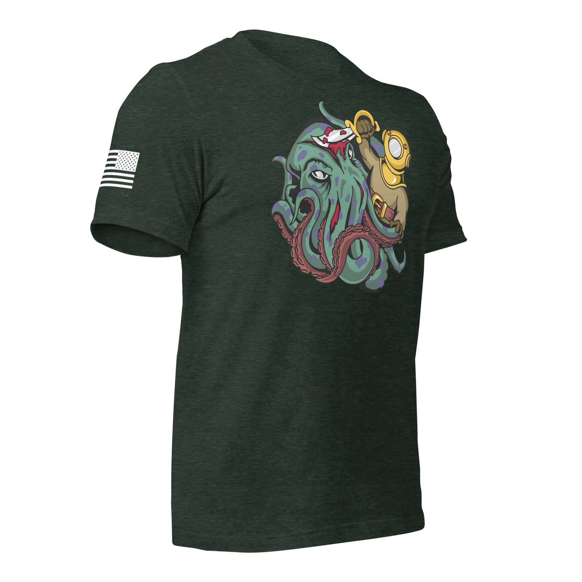 Kraken vs Diver T-Shirt