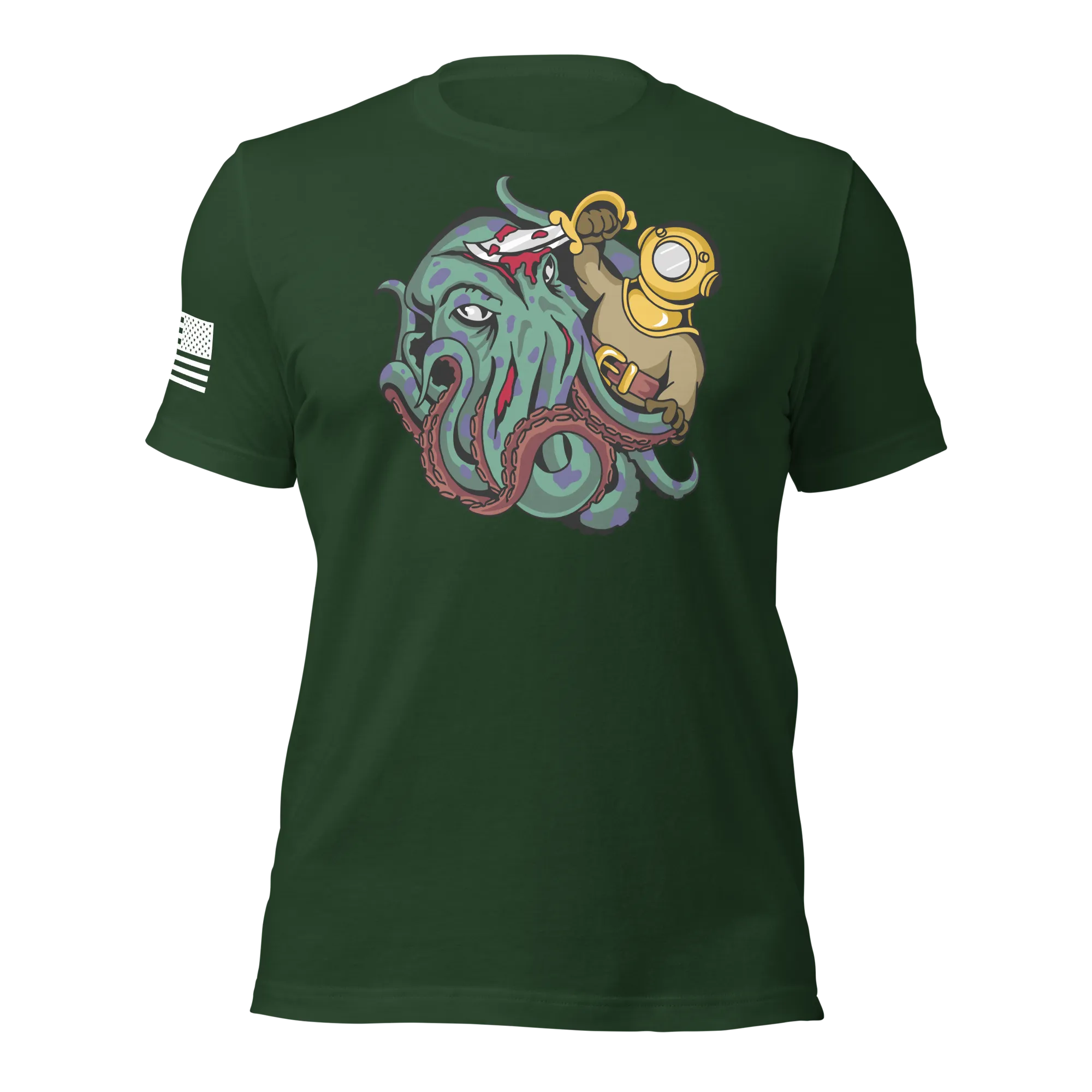 Kraken vs Diver T-Shirt