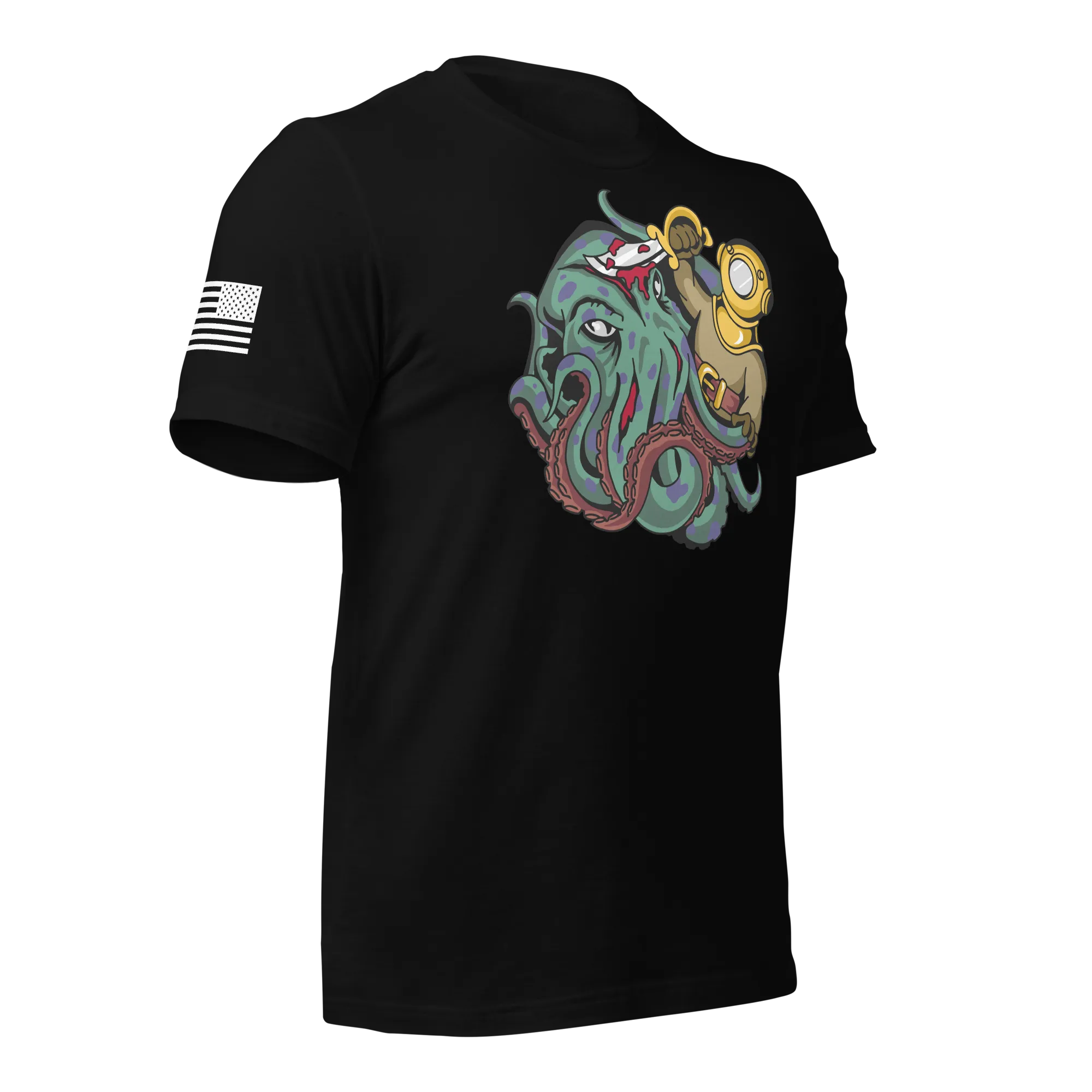 Kraken vs Diver T-Shirt
