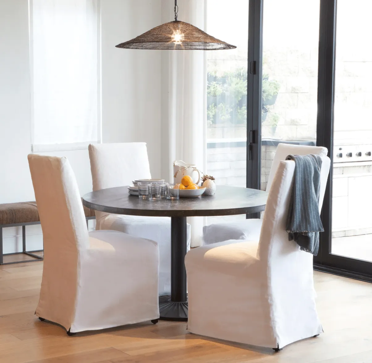 Laguna Beach Slipcovered Dining Chair - SLIPCOVER ONLY