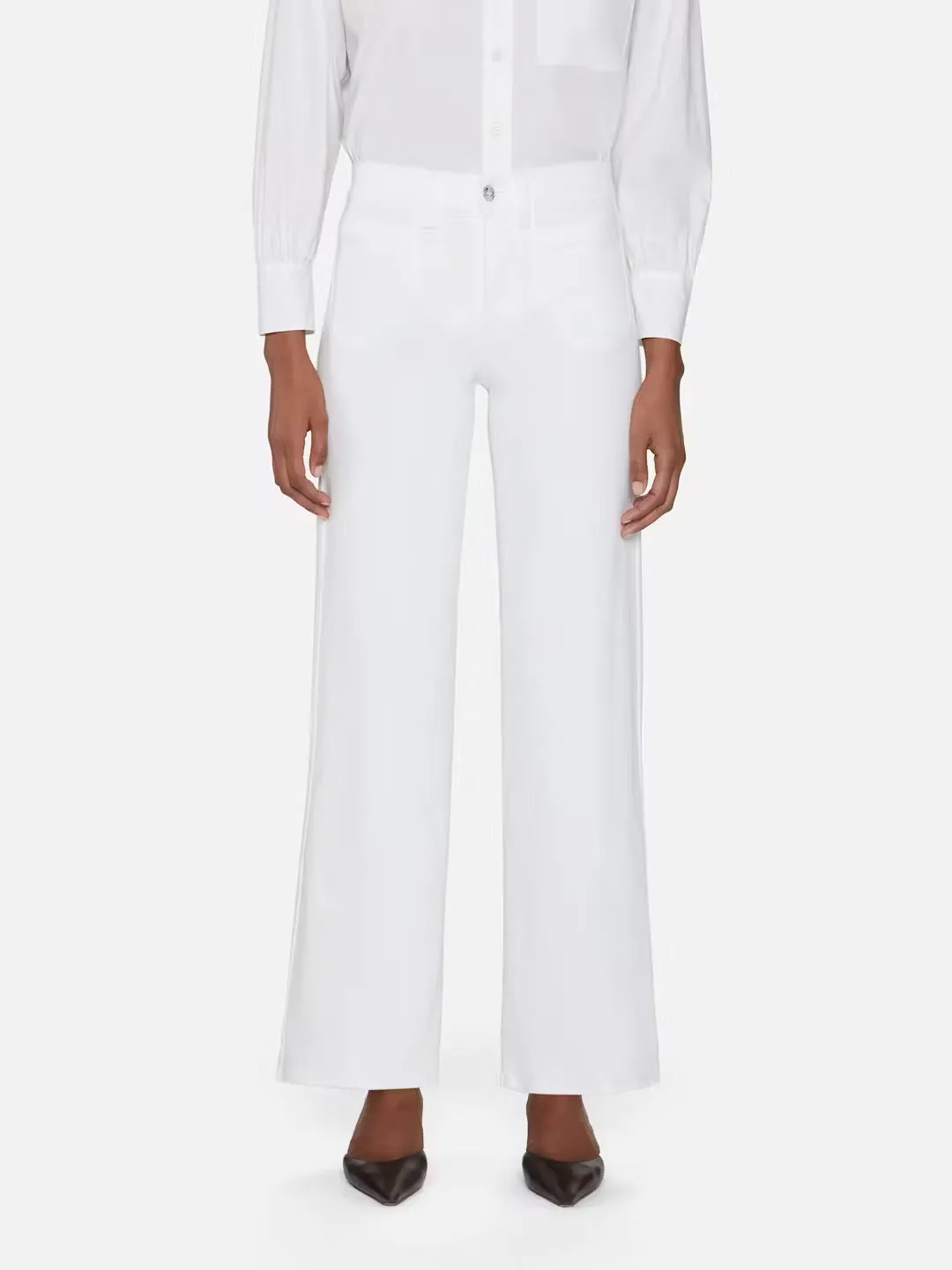 Le Slim Palazzo Modernist Pocket in White