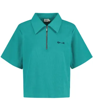LE SONNET  Cotton Candy Polo T - Emerald Green