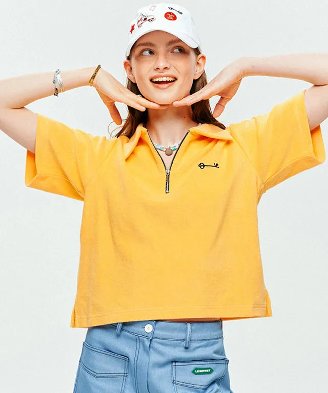 LE SONNET  Cotton Candy Polo T - Yellow