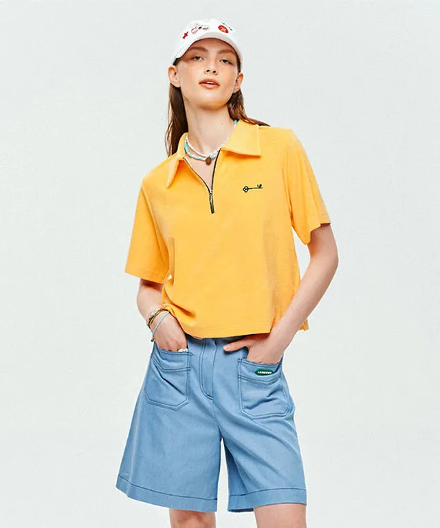 LE SONNET  Cotton Candy Polo T - Yellow