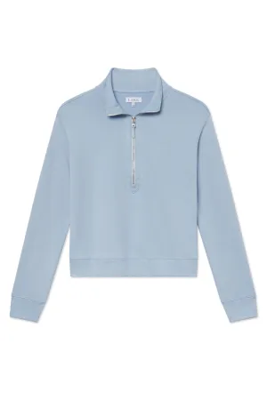 Leisure Quarter Zip in Morning Blue