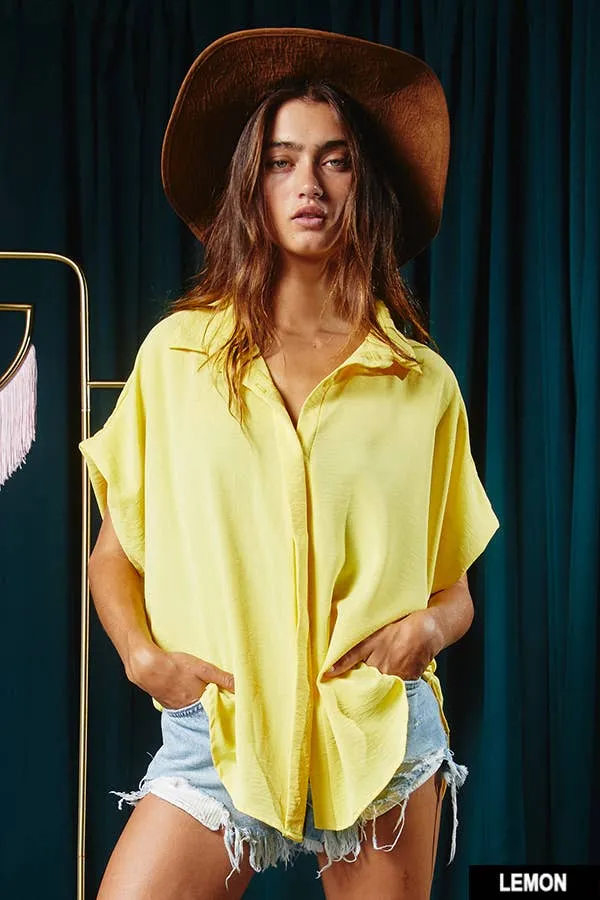 Lemon Dolman Sleeve