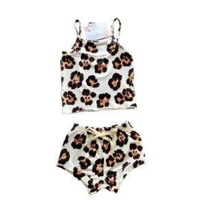 Leopard Tank/Shorts Outfit