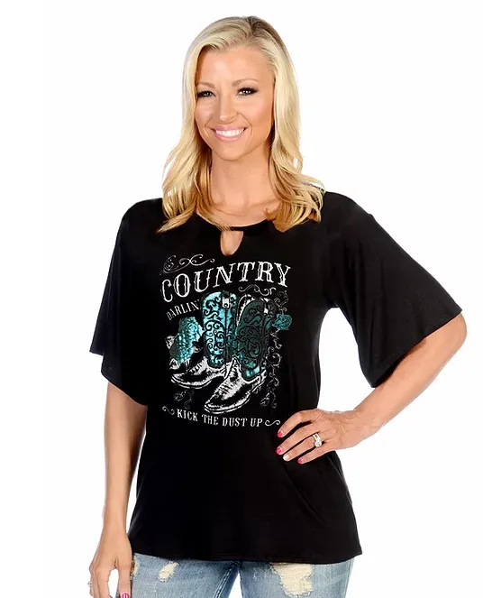 Liberty Wear Collection Tops: Country Darlin' Flare