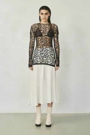 Licorice Mesh Top