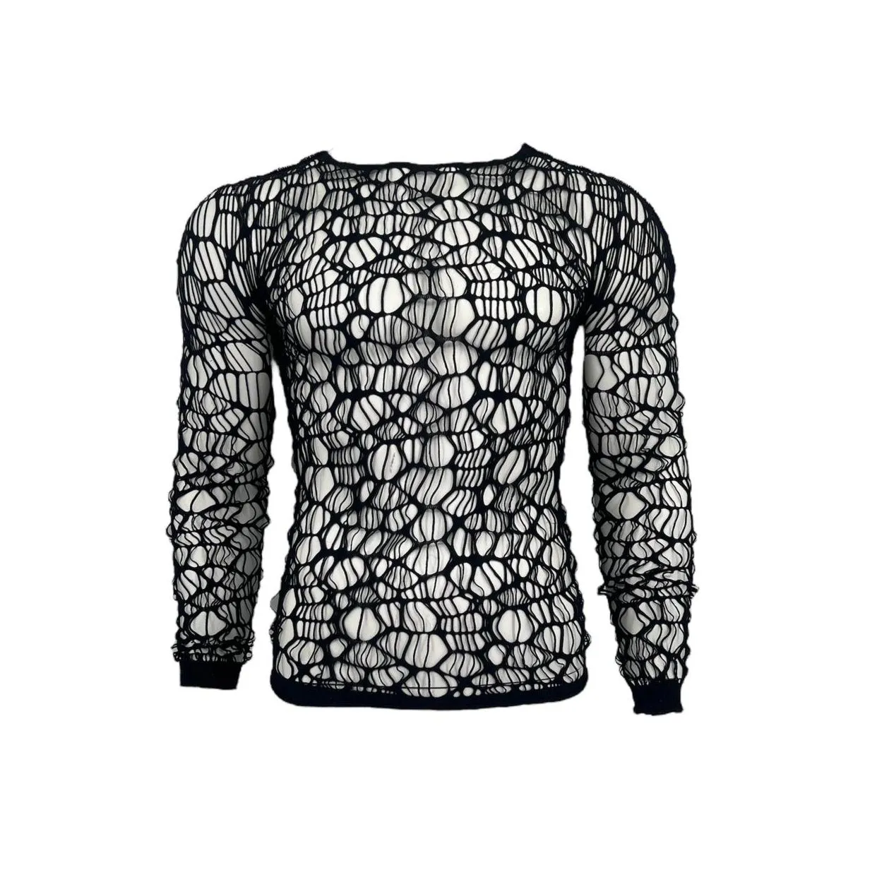 Licorice Mesh Top