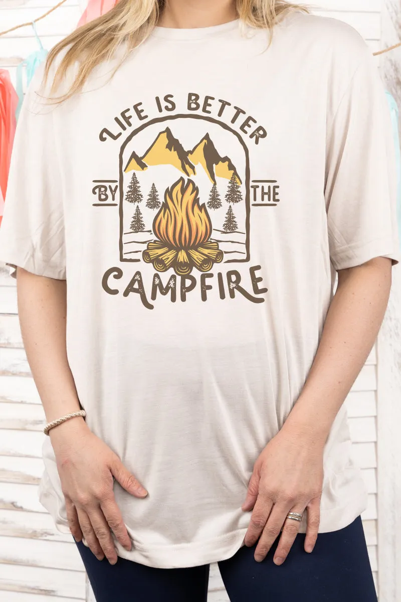 Life Is Better By The Campfire Adult Fusion ChromaSoft Performance T-Shirt