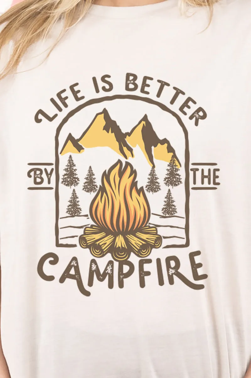 Life Is Better By The Campfire Adult Fusion ChromaSoft Performance T-Shirt