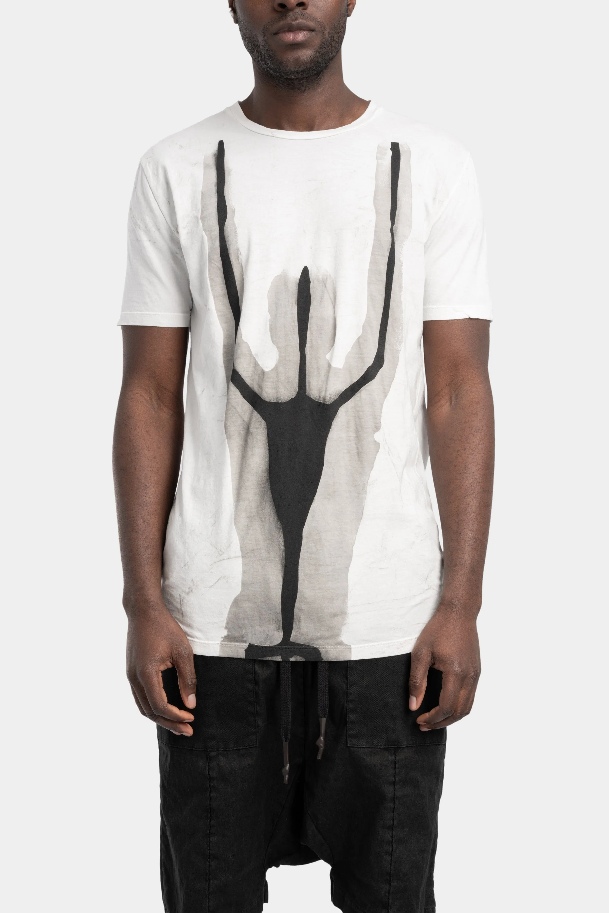 Lightweight cotton T-Shirt, Abstract body print