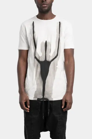Lightweight cotton T-Shirt, Abstract body print