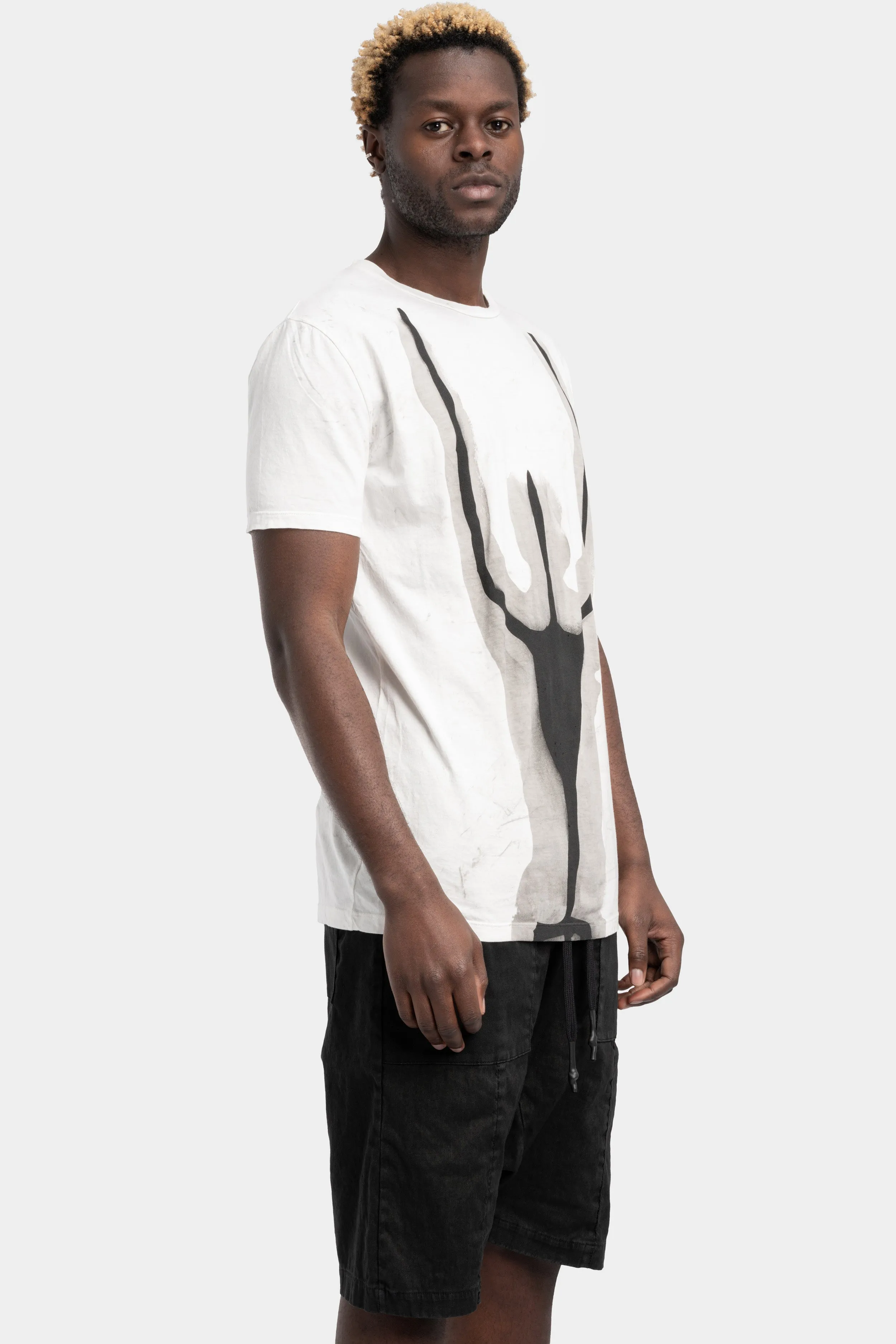 Lightweight cotton T-Shirt, Abstract body print