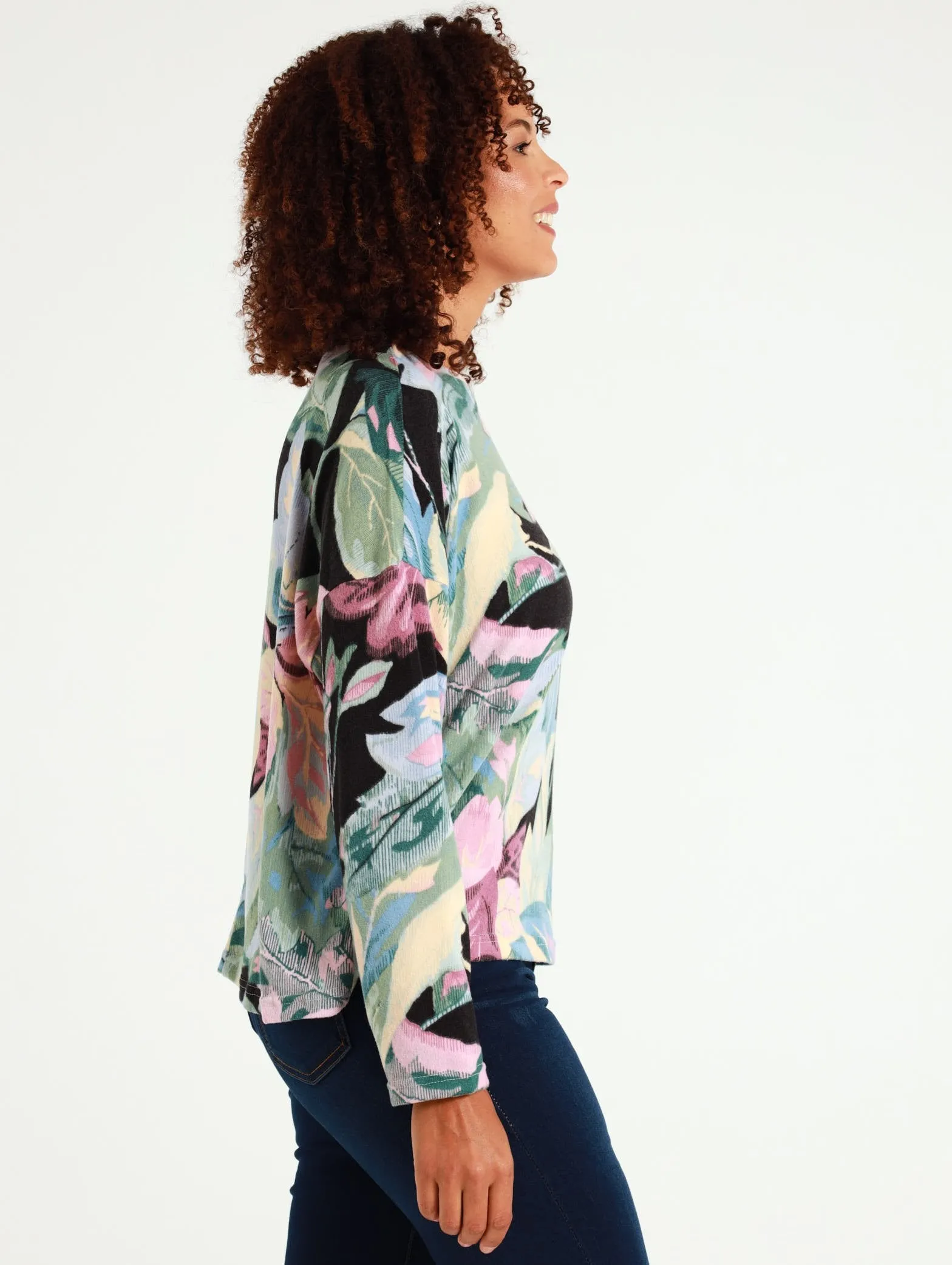 Long Sleeve Loose Drop Shoulder Top
