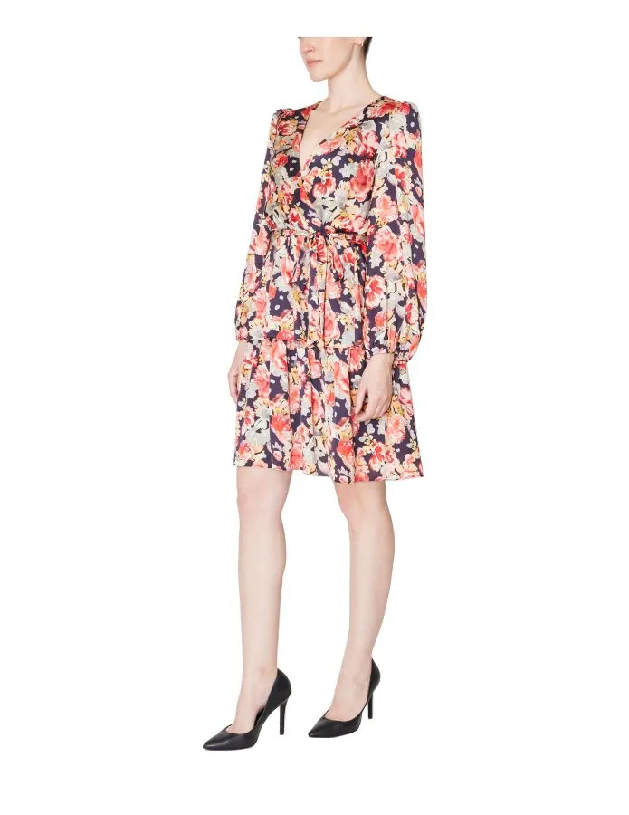 Long Sleeve Waist Tie Dress