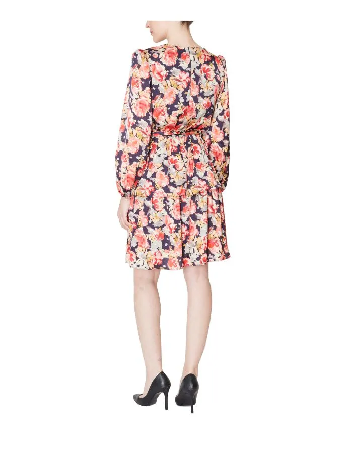Long Sleeve Waist Tie Dress
