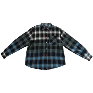 LOOSE ALL-MATCH PLAID LONG0SLEEVED SHIRT UB98027