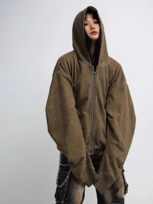 loose versatile hooded sweatshirt