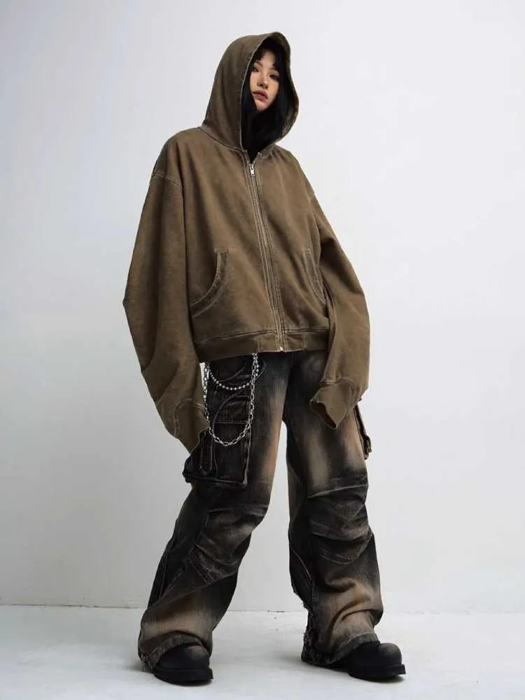 loose versatile hooded sweatshirt