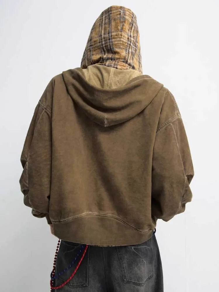 loose versatile hooded sweatshirt