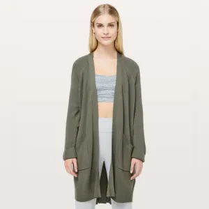 Lululemon still at ease Cashmere wrap jacket. Size 12