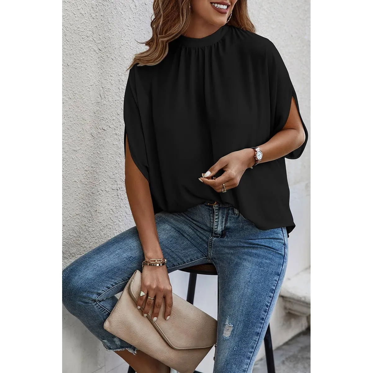 Luxe Drapes Blouse