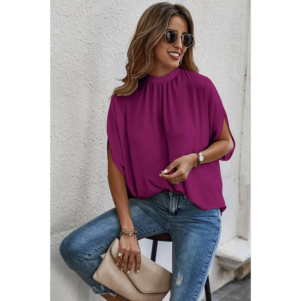 Luxe Drapes Blouse