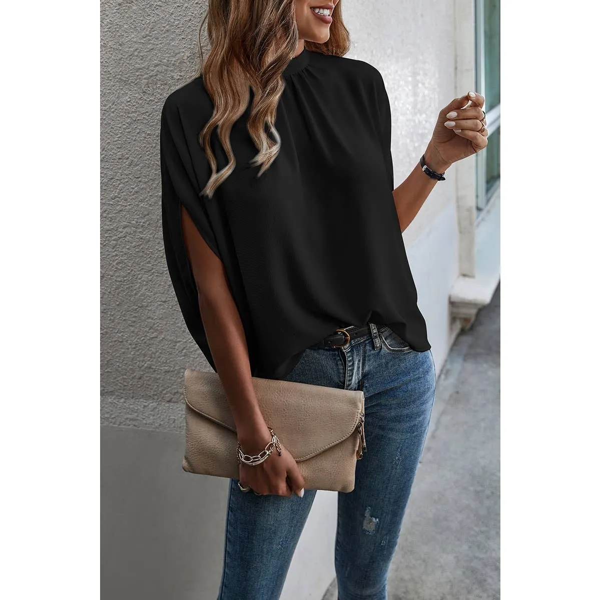 Luxe Drapes Blouse