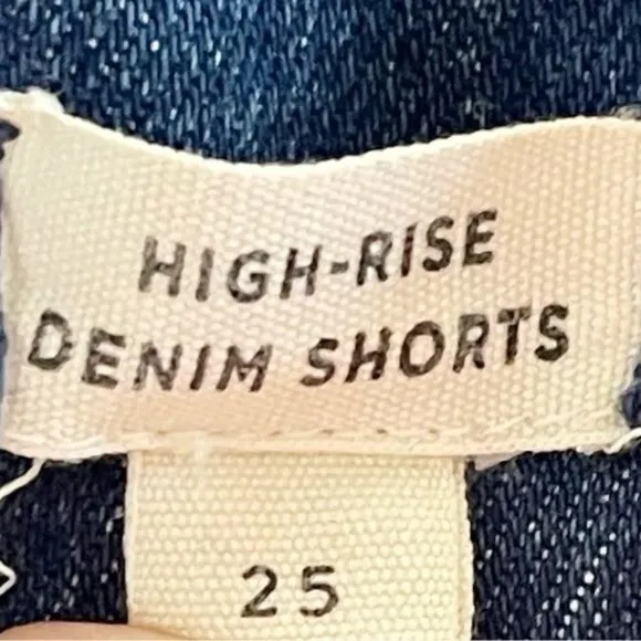 Madewell High Rise Denim Shorts 25