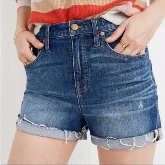 Madewell High Rise Denim Shorts 25