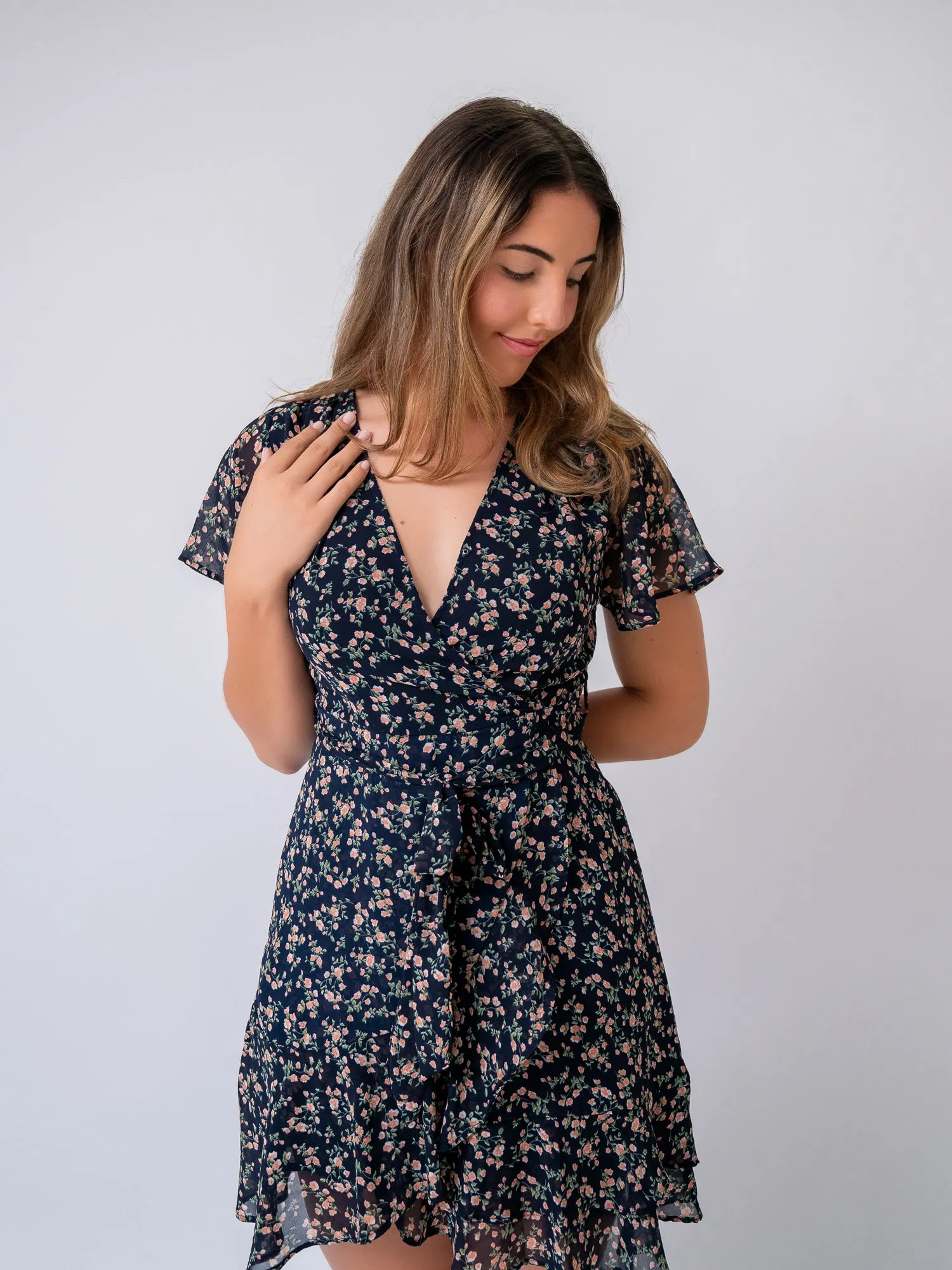 Maneya Dress In Blue