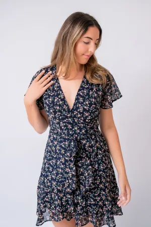 Maneya Dress In Blue